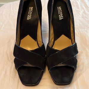 Michael by Michael Kors black suede shoes